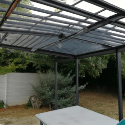 Aménagement de pergola avec fermeture loggia en PVC Biscarrosse